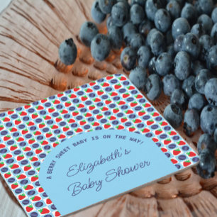 Porta-copo De Papel Quadrado Chá de fraldas Berry Sweet