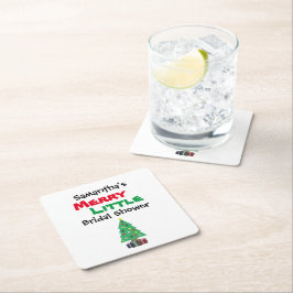 Porta-copo De Papel Quadrado Chá de Noiva Divertido