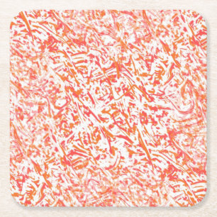 Porta-copo De Papel Quadrado Chamas