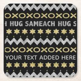 Porta-copo De Papel Quadrado Chanukah Hug Sameach