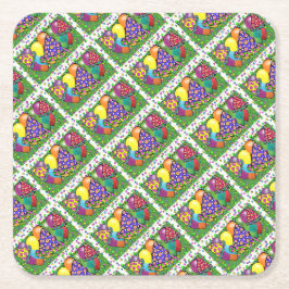 Porta-copo De Papel Quadrado Chapéus do Partido Birthay