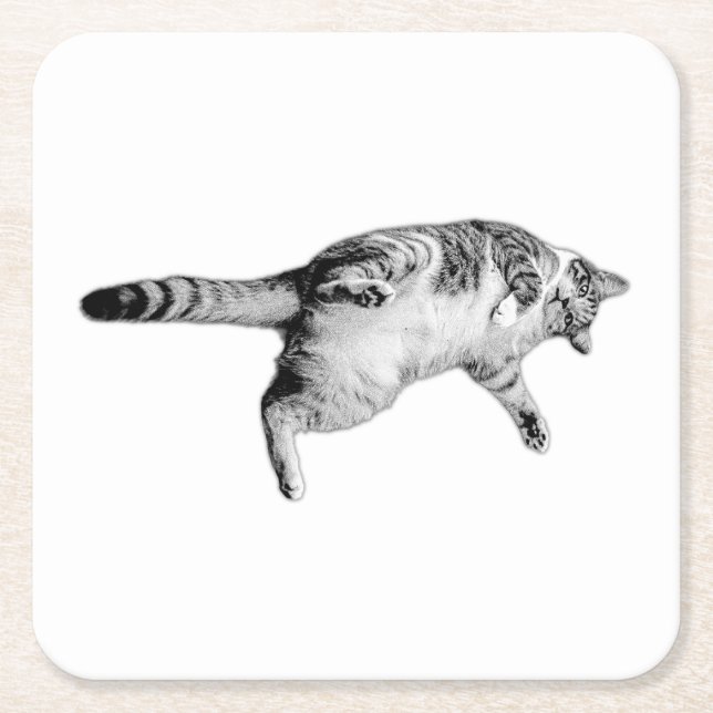 Porta-copo De Papel Quadrado Charme com distribuição para a Mesa (Frente)