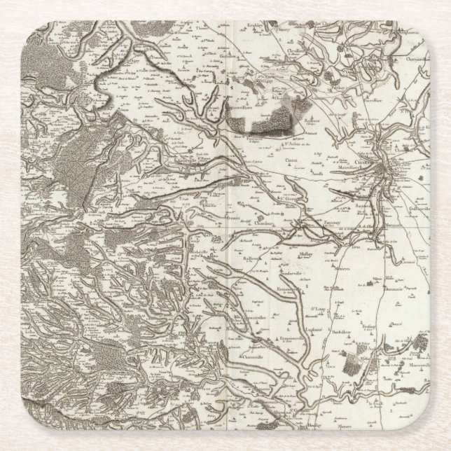 Porta-copo De Papel Quadrado Chartres (Frente)