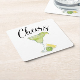 Porta-copo De Papel Quadrado Cheers Margarita