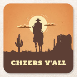 Porta-copo De Papel Quadrado cheers y all desert