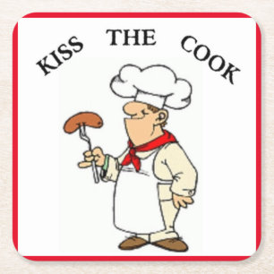PORTA-COPO DE PAPEL QUADRADO CHEF "KIST THE COOK"