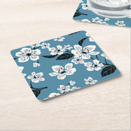 PORTA-COPO DE PAPEL QUADRADO CHERRY BLOSSOM - SAKURA (SMOKY BLUE)