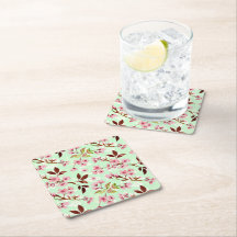 Cherry Blossoms Mint Portas copos de Papel de Fund