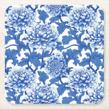 Chinoiserie Floral Azul e Branca