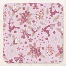 Porta-copo De Papel Quadrado Christmas holidays