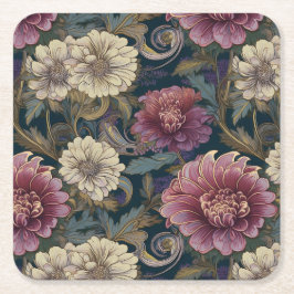 Porta-copo De Papel Quadrado Chrysanthemum Coaster