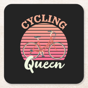 Porta-copo De Papel Quadrado Ciclismo Rainha