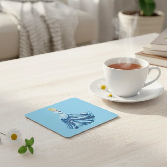 Porta-copo De Papel Quadrado Cinderela (Criador carregado)