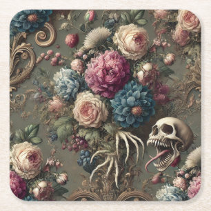 Porta-copo De Papel Quadrado Cínico de Domingo – Gótico Vitoriano