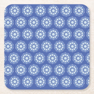 Porta-copo De Papel Quadrado Círculo Mandala Padrão