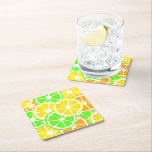 Porta-copo De Papel Quadrado Citrus Slices