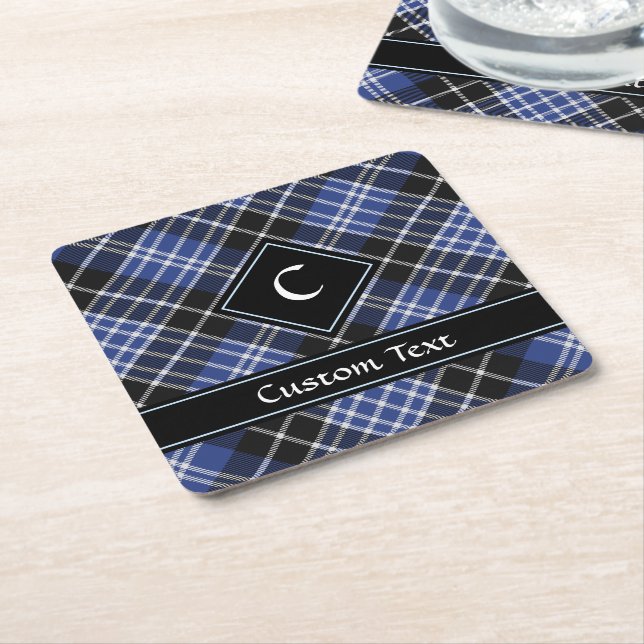 Porta-copo De Papel Quadrado Clan Clark Tartan (Inclinado)