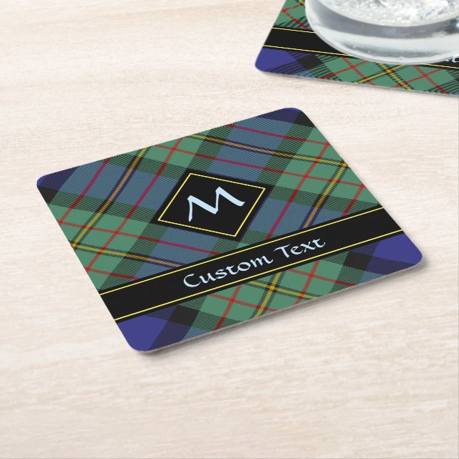 Porta-copo De Papel Quadrado Clan MacLaren Tartan (Inclinado)