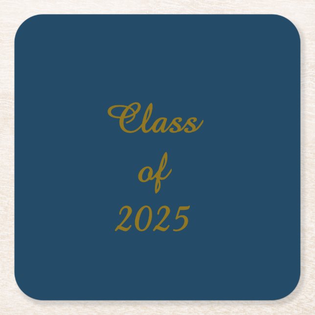 Porta-copo De Papel Quadrado Classe Classy de 2025 (Frente)