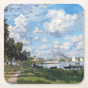 Porta-copo De Papel Quadrado Claude Monet - A Bacia em Argenteuil