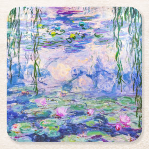 Porta-copo De Papel Quadrado Claude Monet - Lírios/Ninfas 1919