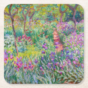 Porta-copo De Papel Quadrado Claude Monet - O Jardim Íris de Giverny