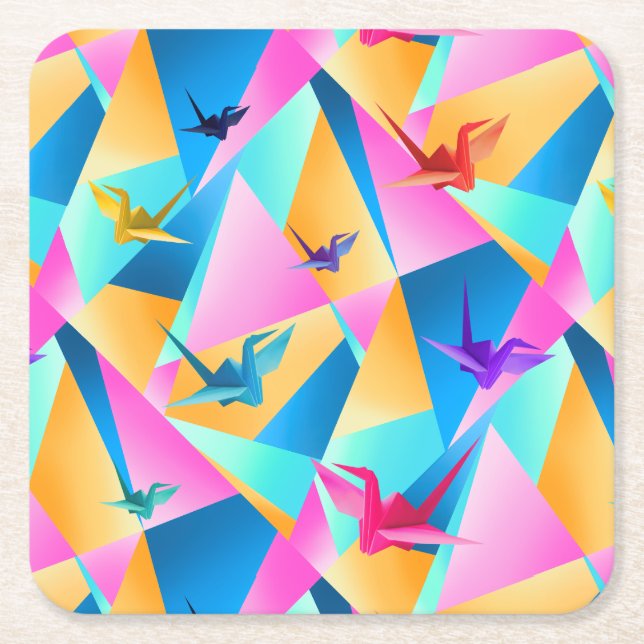 Porta-copo De Papel Quadrado Coaster (Frente)