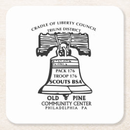 Porta-copo De Papel Quadrado Coaster (Plastic)