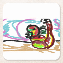 Porta-copo De Papel Quadrado Cobra amor