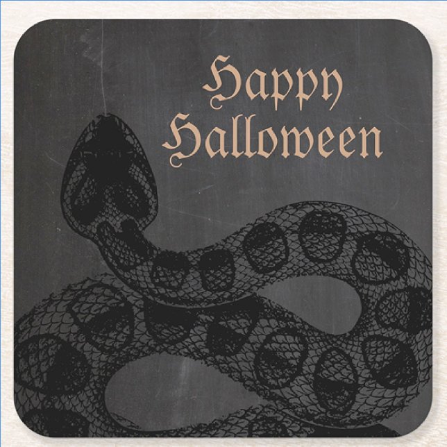 Porta-copo De Papel Quadrado Cobra de Halloween (Criador carregado)