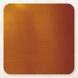 Porta-copo De Papel Quadrado Cobre metálico