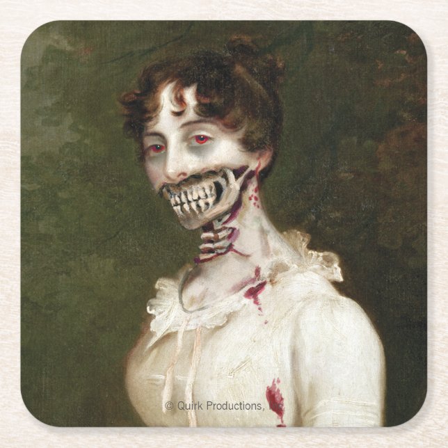 Porta-copo De Papel Quadrado Cobrir do zombi (Frente)