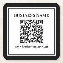 Código QR empresarial | Preto e Branco