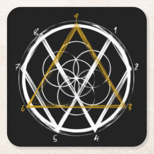 Porta-copo De Papel Quadrado Código Tesla