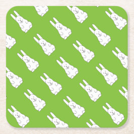 Porta-copo De Papel Quadrado Coelhinho de Páscoa