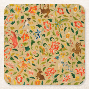 Porta-copo De Papel Quadrado coelho-do-cavalo antigo animal vintage