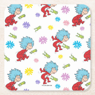 Porta-copo De Papel Quadrado Coisa Uma Coisa Dois Padrões De Coisas De Sapo Hop