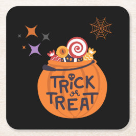 Porta-copo De Papel Quadrado Coleção de Festas de Halloween!