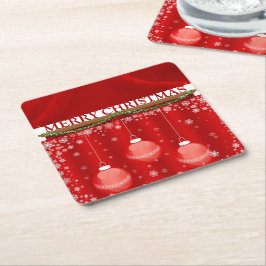 PORTA-COPO DE PAPEL QUADRADO COLEÇÃO DE NATAL DE SUZANNE ELIZABETH