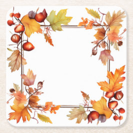 Porta-copo De Papel Quadrado Colheita de Queda: Colheita de Ferros