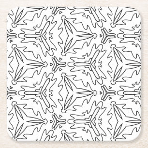 Porta-copo De Papel Quadrado colorir a porta copos de amor da libélula