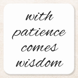 Porta-copo De Papel Quadrado Com Porta copos de papel paciente