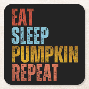 PORTA-COPO DE PAPEL QUADRADO COMA A REPETIÇÃO DE PUMPKIN DE SONO