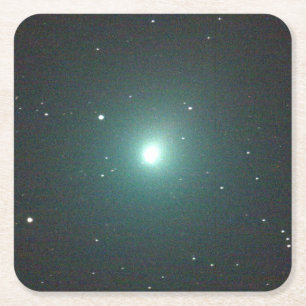 Porta-copo De Papel Quadrado Cometa verde 46P/Wirtanen do Natal