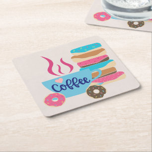 Porta-copo De Papel Quadrado Compro Café
