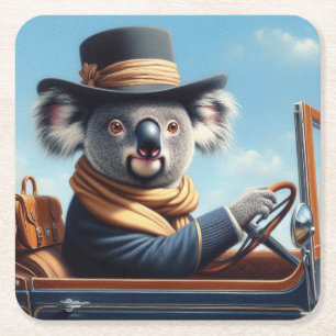 Porta-copo De Papel Quadrado Condução De Koala