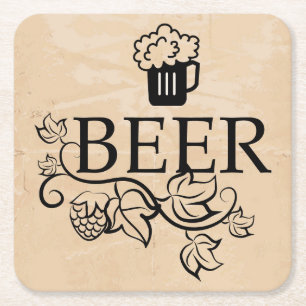 Porta-copo De Papel Quadrado Conjunto de Portas copos de Cerveja Genérica Muit