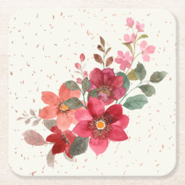 Porta-copo De Papel Quadrado Conjunto de Portas copos do Quadrado Vermelho