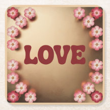 Conjunto de Portas copos Douradas de Maroon LOVE