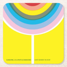 Conjunto de portas copos multicoloridos "O amor es